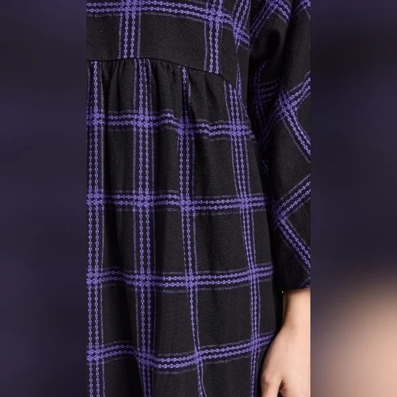 Mara Hoffman Cotton Aviva Dress In Penny Plaid - Picture 3 of 4